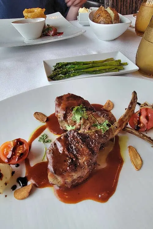 Lamb chops from the Pinnacle Grill