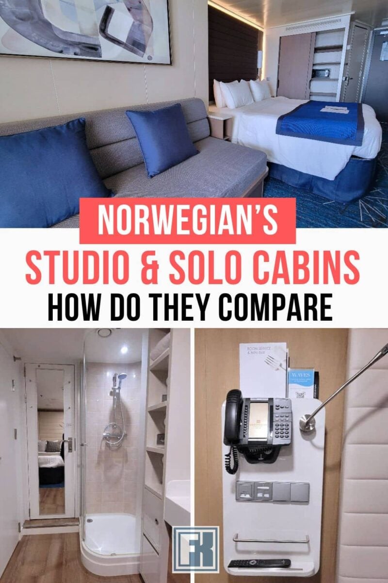 Are you a solo traveler and like to cruise? My guide on Norwegian Cruise Line’s studio and solo cabins, compares the different stateroom choices for single travelers. See how they compare, and learn about their solo programs and access to the studio lounge. Norwegian Bliss solo balcony cabin, and features of their studio rooms.