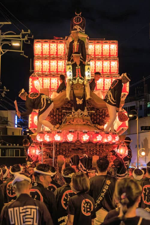 Float from the Kishiwada Danjiri Matsuri festival