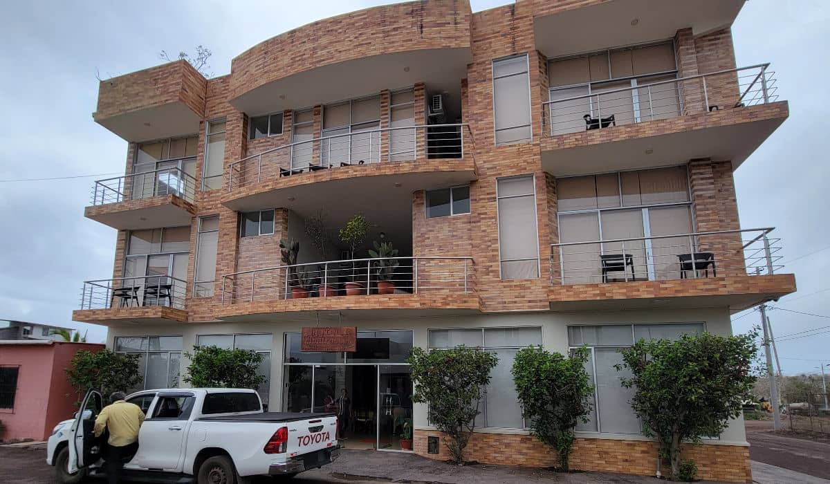 Our hotel in Santa Cruz