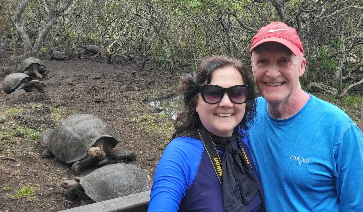 Visiting the giant tortoises on the Galapagos Islands