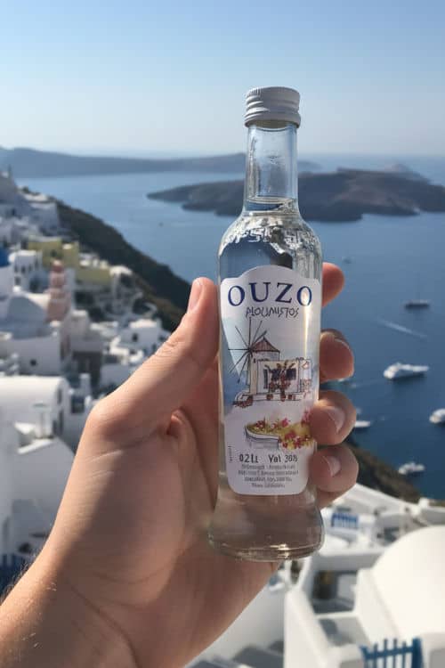 bottle of Ouzo
