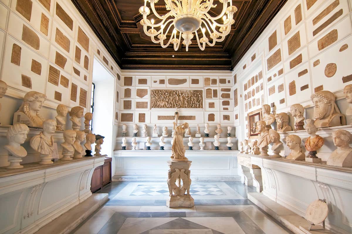Capitoline Museum exhibit in Rome