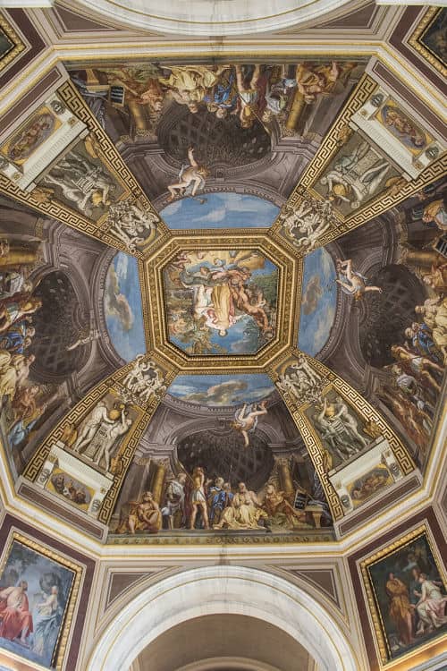 Ceiling fresco in the Vatican Museums
