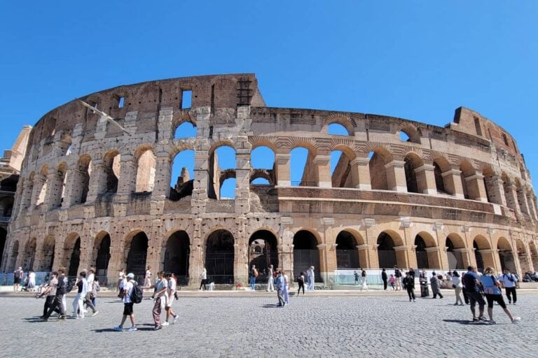 exterior of the Colosseum