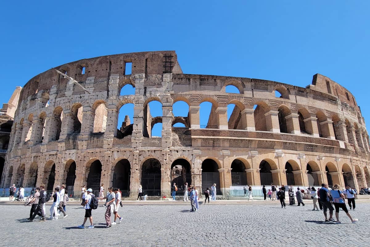 exterior of the Colosseum