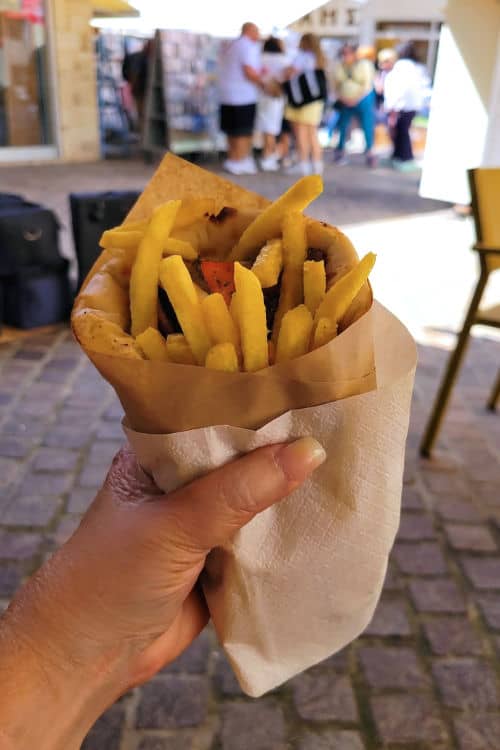 My pork gyro in Chania