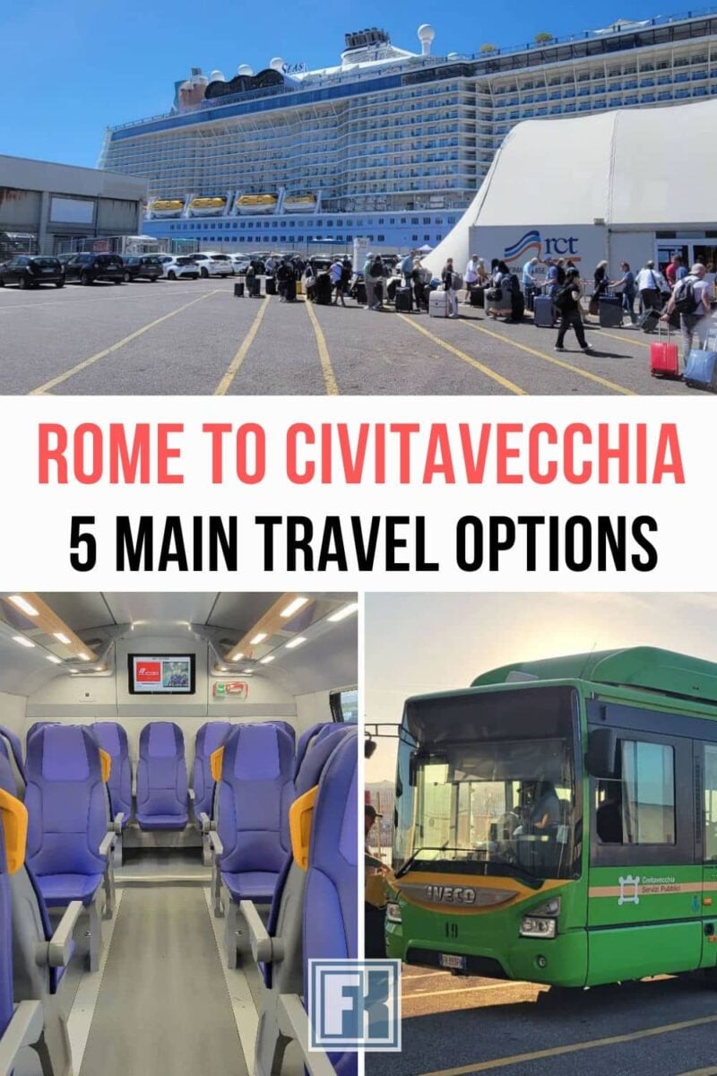 Traveling from Rome to Civitavecchia for a Mediterranean cruise? Discover five ways to reach the cruise port for every traveler’s budget. Some require more planning, others cost more. Find the option that works for you.