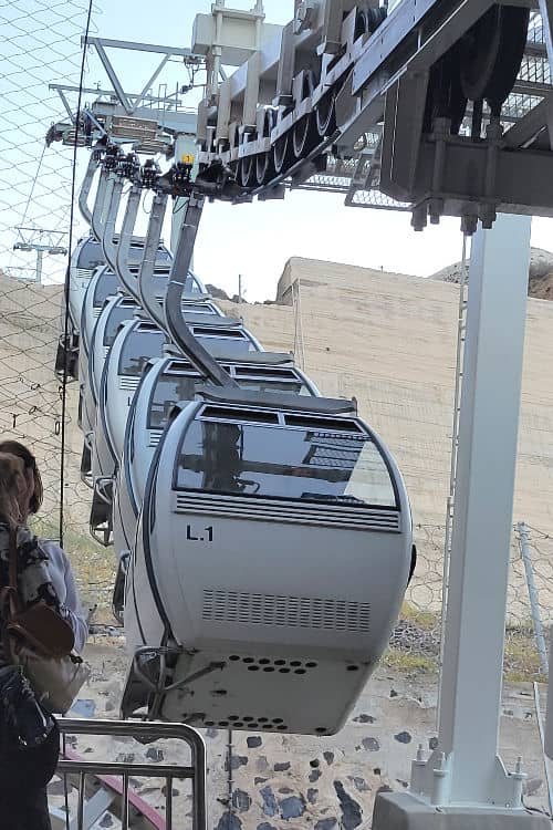 Santorini cable car