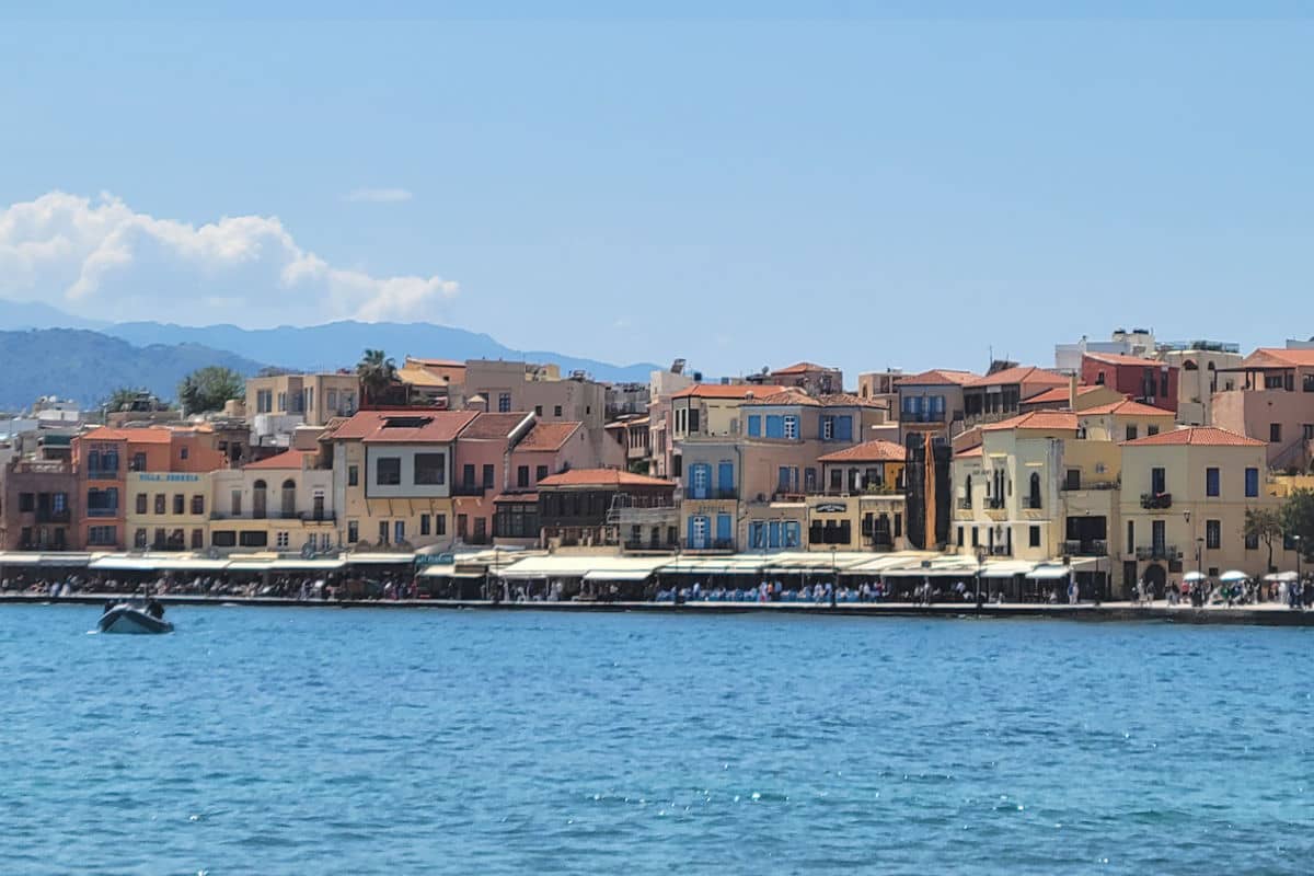 View from the Chania lighthouse