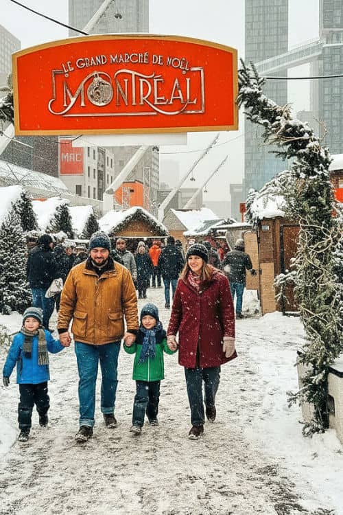 Entrance to the Village de Noël de Montréal