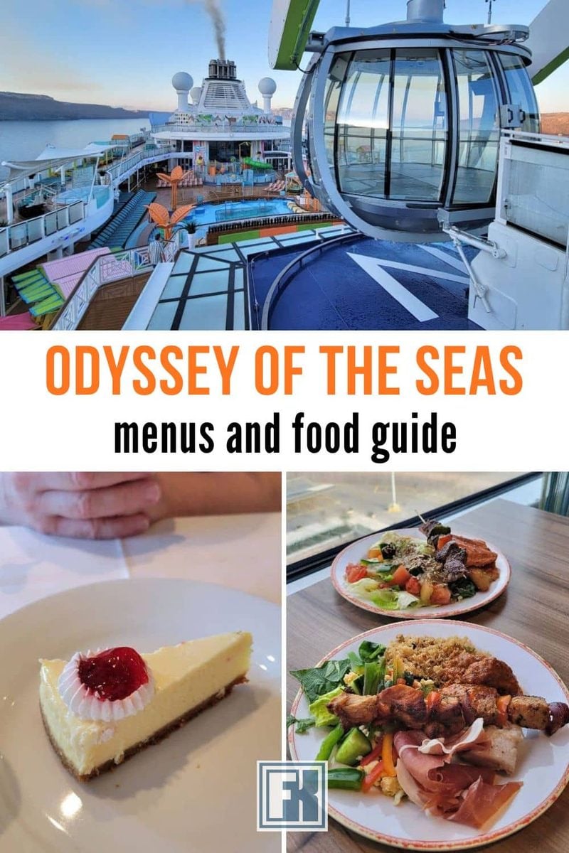 Explore the dining and food options on Royal Caribbean Odyssey of the Seas. Our dining guide includes menus, what we ate and our honest option of food selection. Check out the specialty restaurants and more. Dessert and entrée photos illustrate the food options discussed in this Odyssey of the Seas review