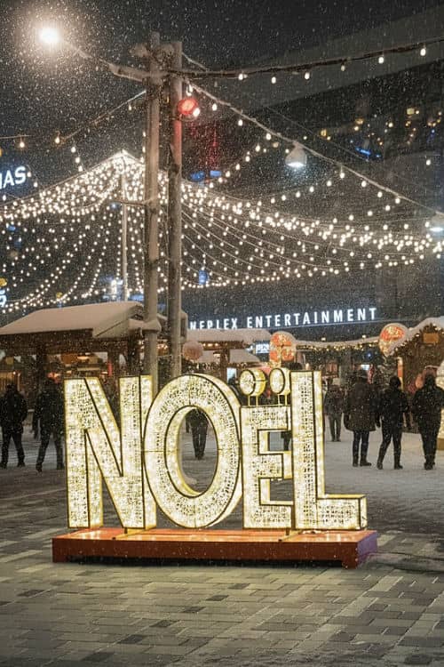 Ottawa Christmas Market Noel sign