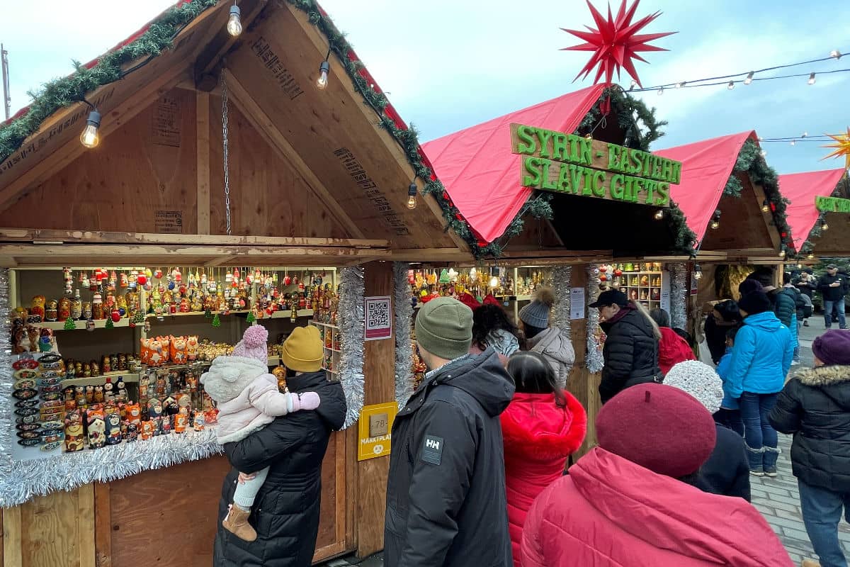 Vendors at the Vancouver Christmas Market