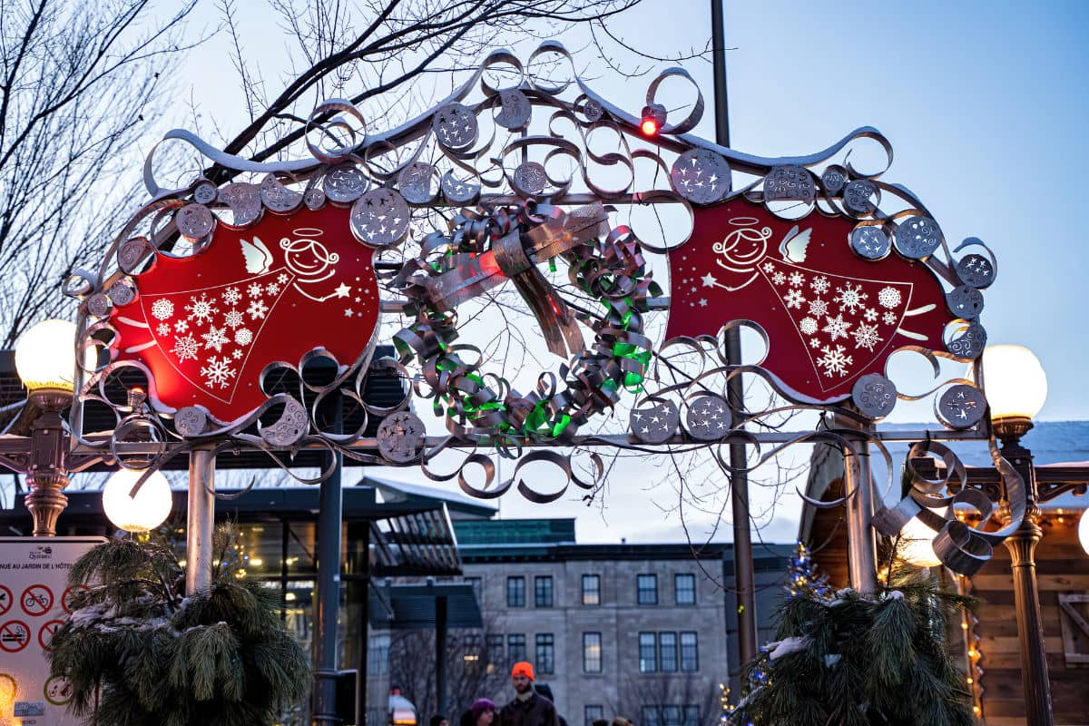 Quebec City Christmas Market archway